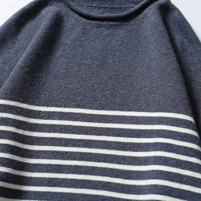 Loose Casual Blended Synthetic Fabrics Sweater-8
