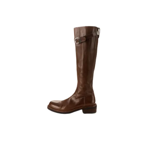 Plain Fashionable Knee High Hiking boots