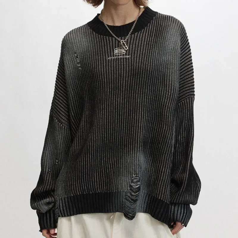 Loose Distress Sweater-7