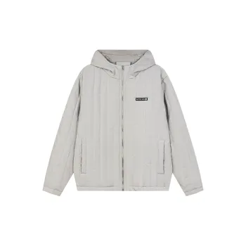 Striped Loose Cotton Quilted Jacket