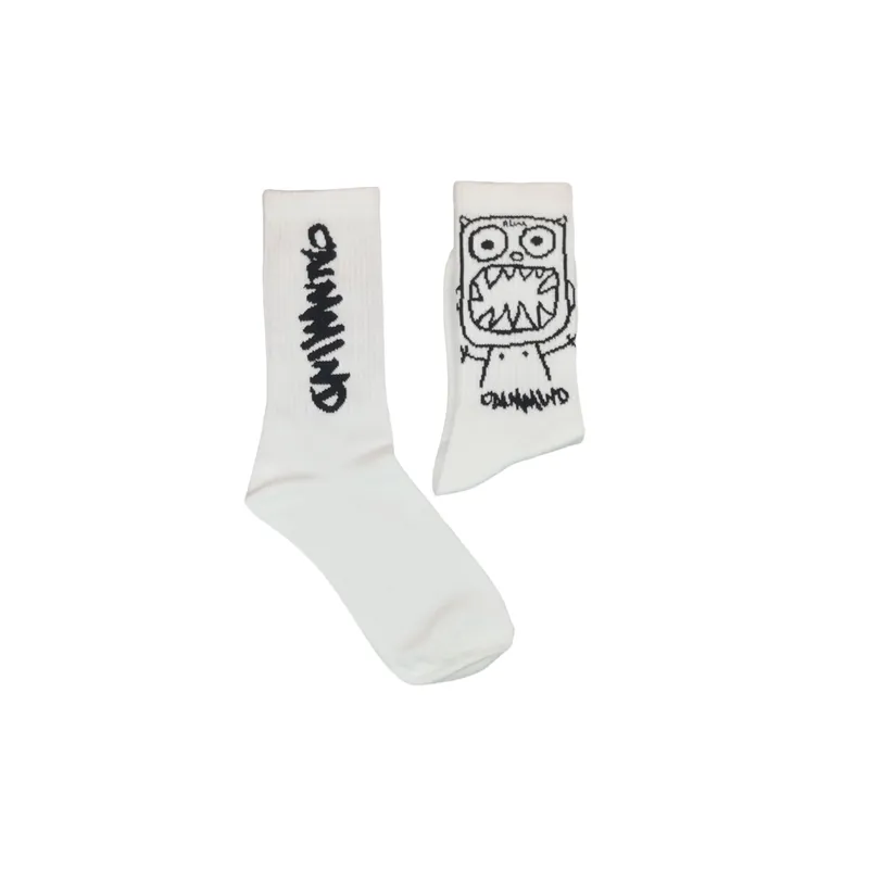 Fashionable Simple 100% Cotton Mid Calf Sock-4