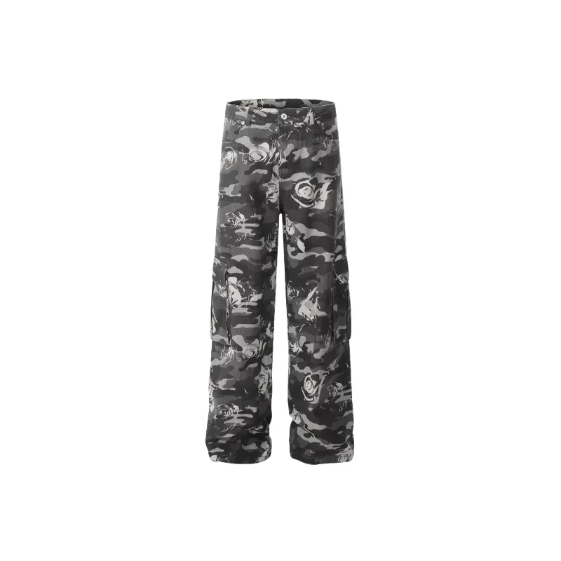 Basics Simple Blended Synthetic Fabrics Cargo Pants-0