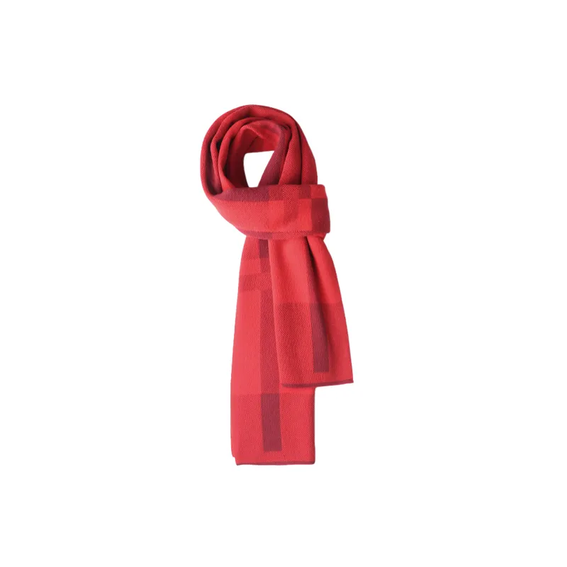 Simple Plaid Knit Scarf-5