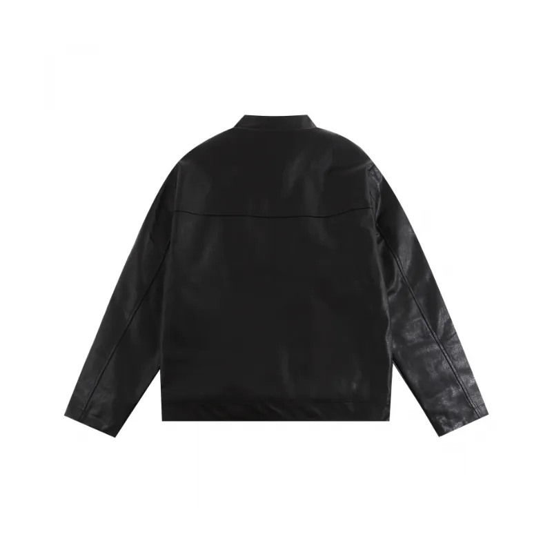Functional Original Design Advanced Sense Retro Heavy Motorcycle Leather Jacket-3