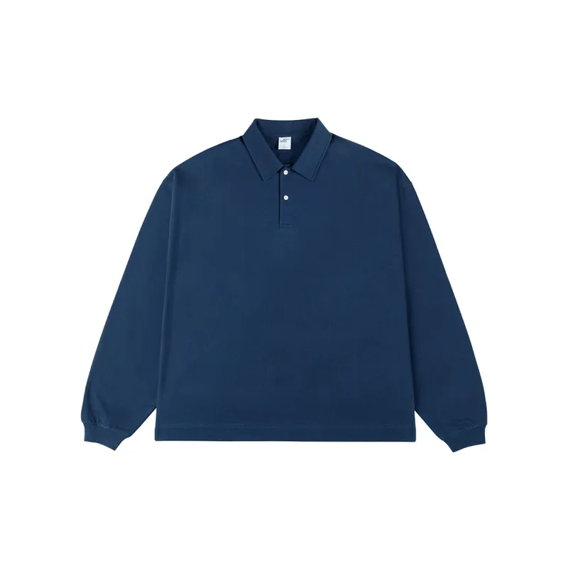 Loose Lapel Long Sleeve T shirt-0