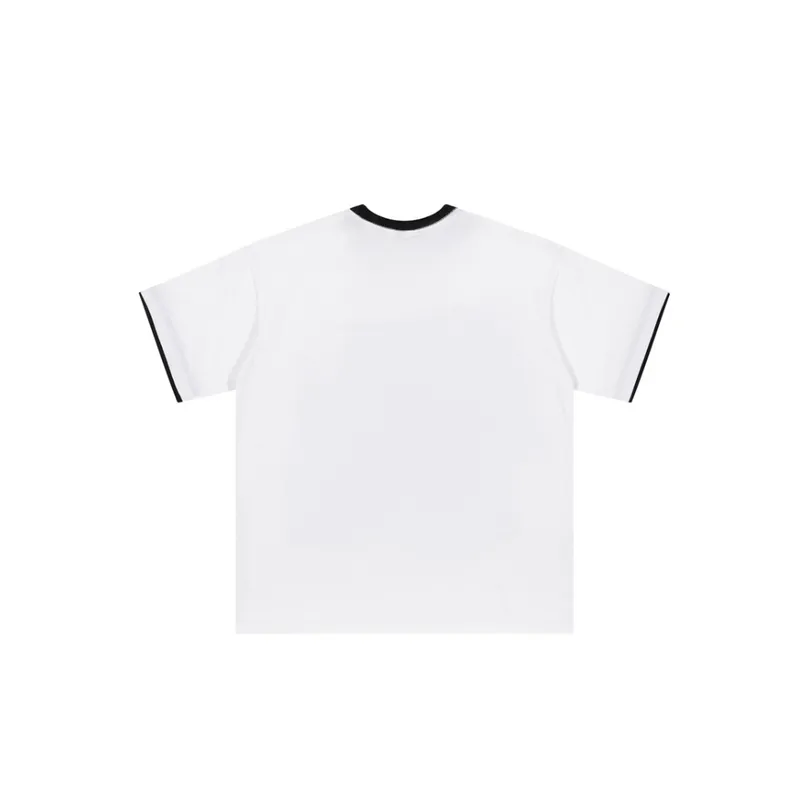 Loose Printed Round Neck T Shirt-3