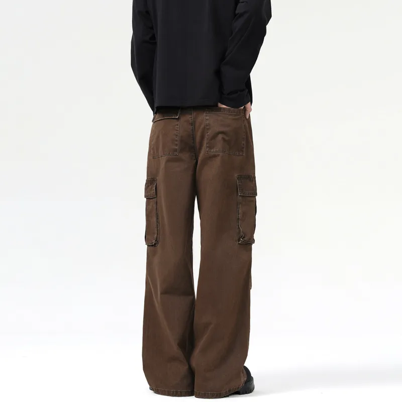Basics Plain Cotton Cargo Pants-4