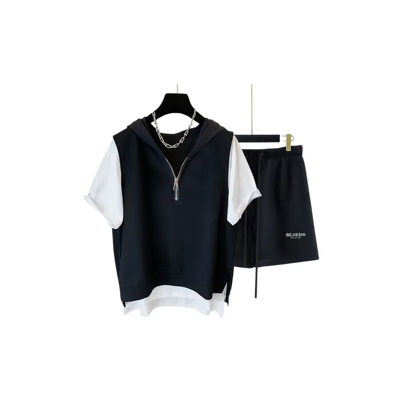 Trendy Versatile T Shirt And Short Set-1