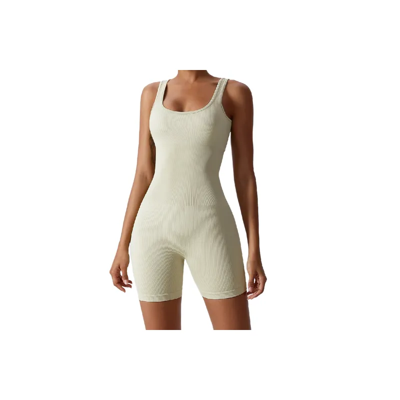 Basics Casual Nylon Spandex Blend Bodysuit Women-12