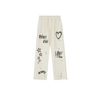 Graffiti White Hip Hop Pants
