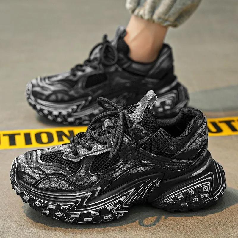 Sporty Plain Chunky Sneakers-6