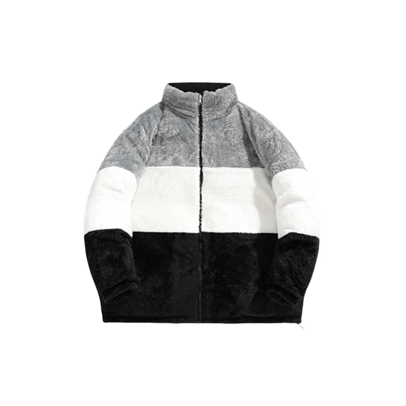 Simple Loose Corduroy Quilted Jacket-2