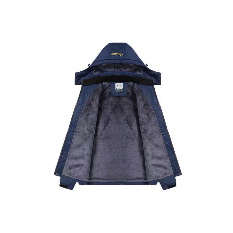 Retro Loose Blended Synthetic Fabrics Jacket-5