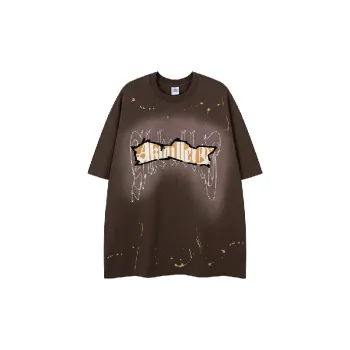 Street Letter Combed Cotton T-Shirt
