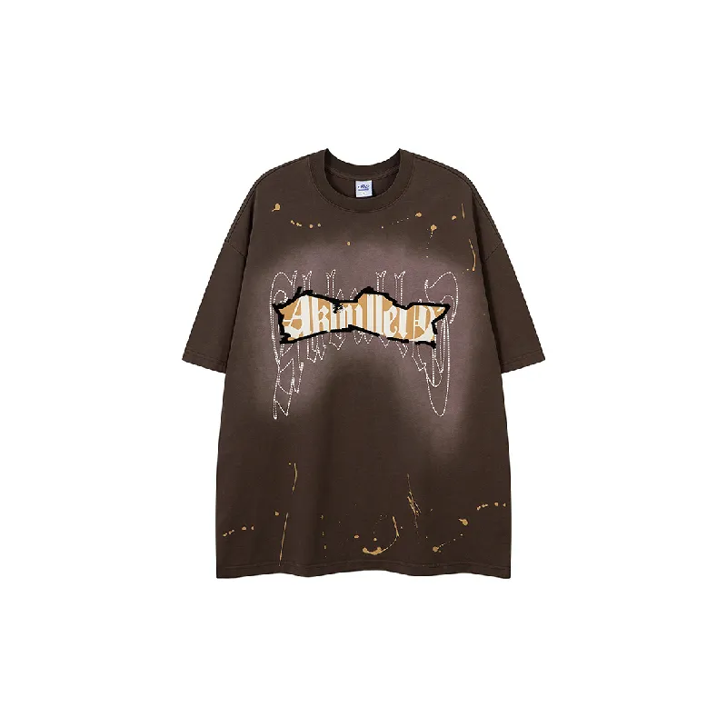 Street Letter Combed Cotton T-Shirt-6
