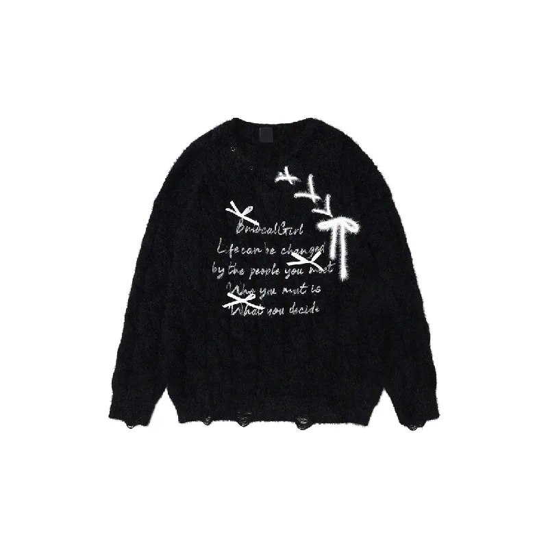 Simple Funky Sweater Women-0