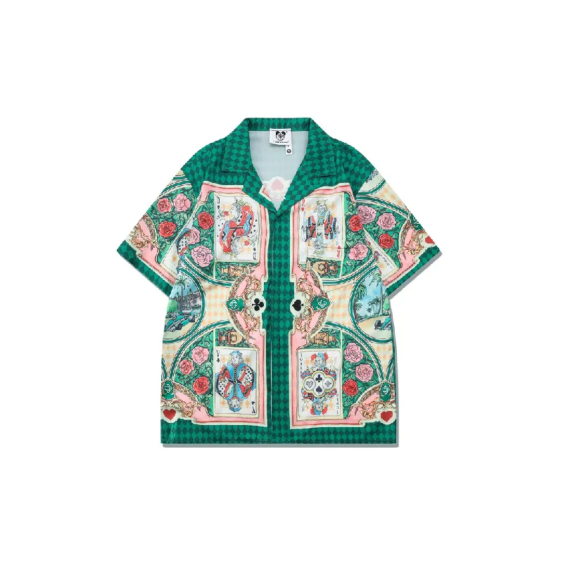 Retro Casual Polyester Shirt