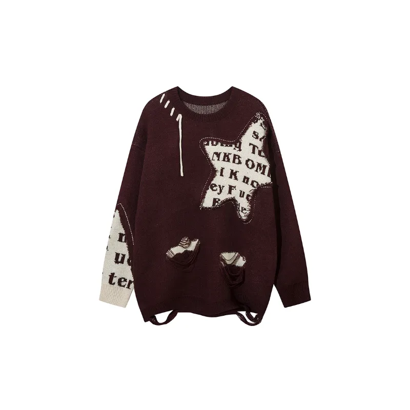 Tide Neutral Starfish Loose Crewneck Sweater-2