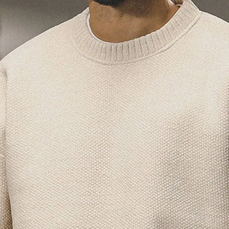 Casual Loose Cotton Sweater-5