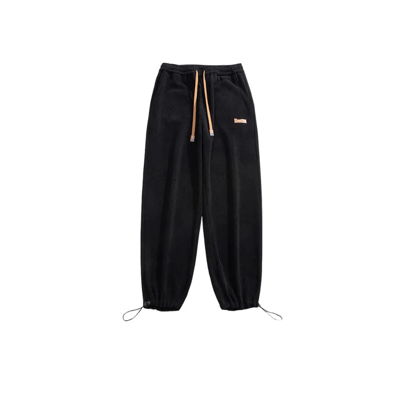 All match Leg toe Solid Color Sports Loose Pants-0