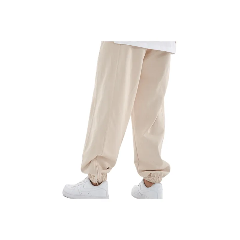 'Casual Basic Straight Loose Loose Mouth Drawstring Leg Side Zipper Sweatpants '-15