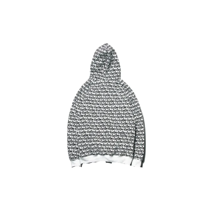 Fashionable All Over Print Cotton Sweatshirt-1