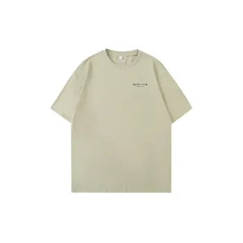 Plain Letter 100% Cotton T Shirt