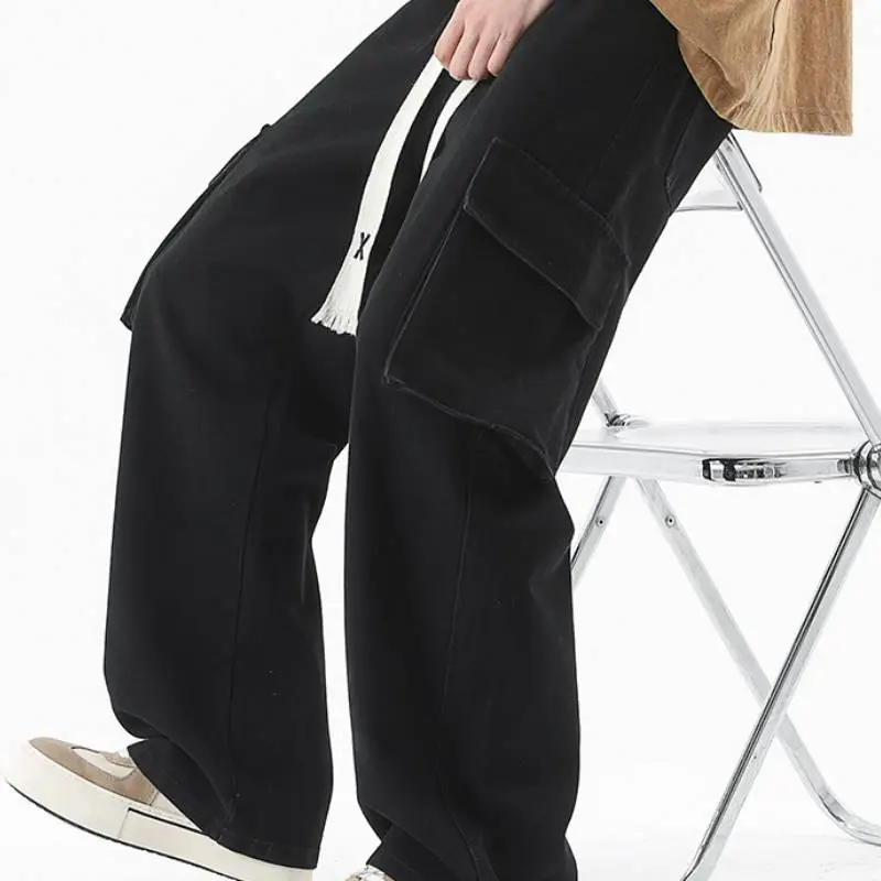 Simple Loose Jeans-7