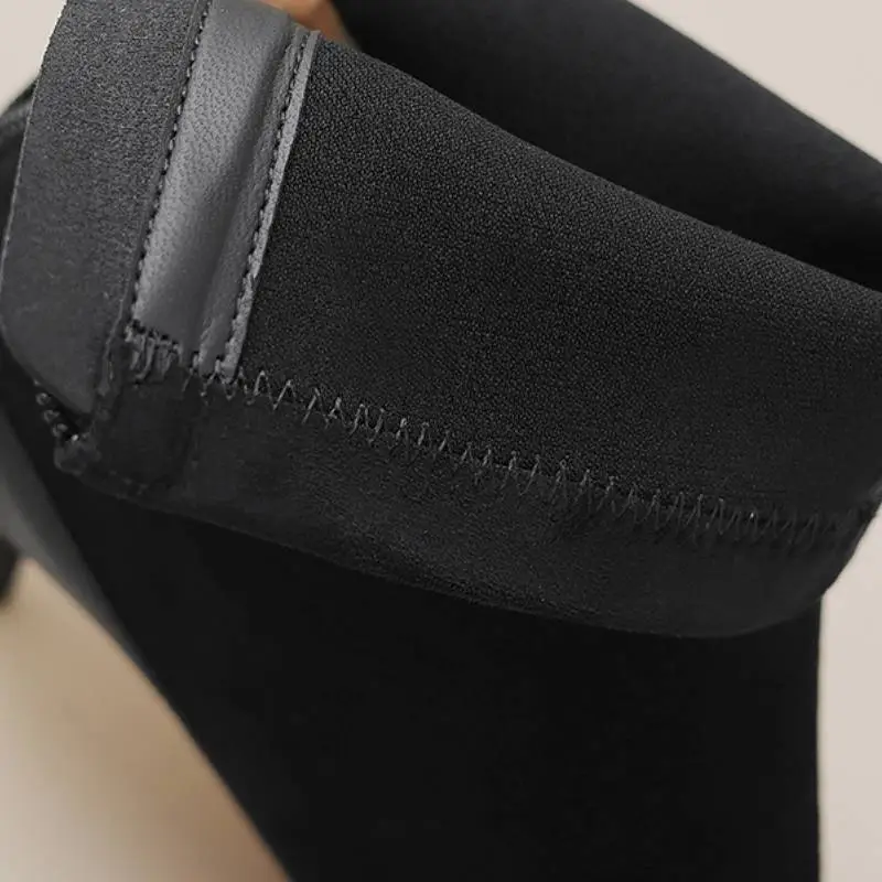 Simple Zipper Ankle Boots-7