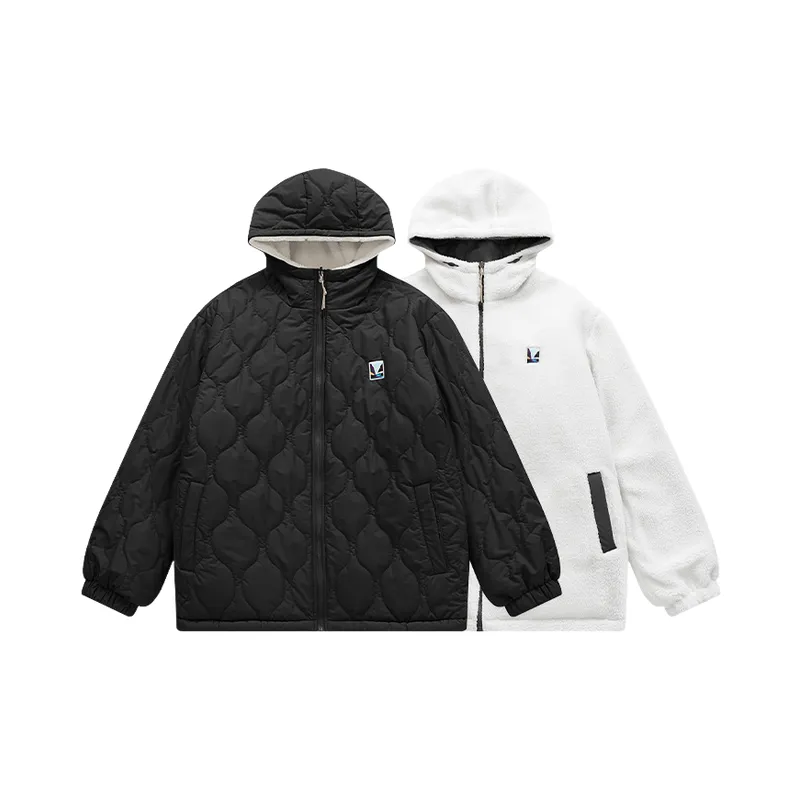 Fashionable Zipper 100% Polyester Quilted Jacket-6
