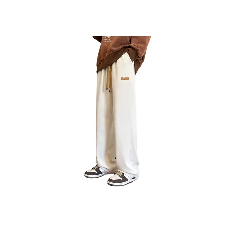 All match Leg toe Solid Color Sports Loose Pants-8