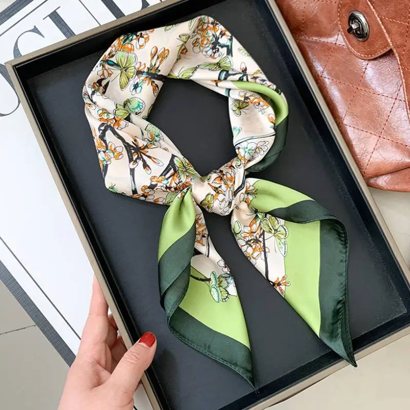 Fashionable Simple Silk Scarf Women-2