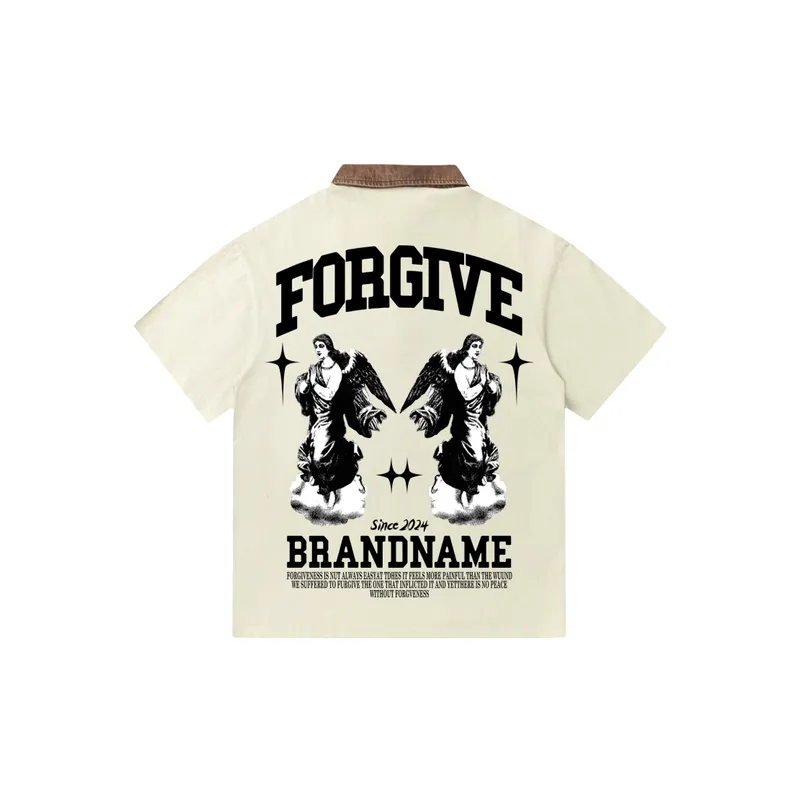 Loose Print Cotton T Shirt-1
