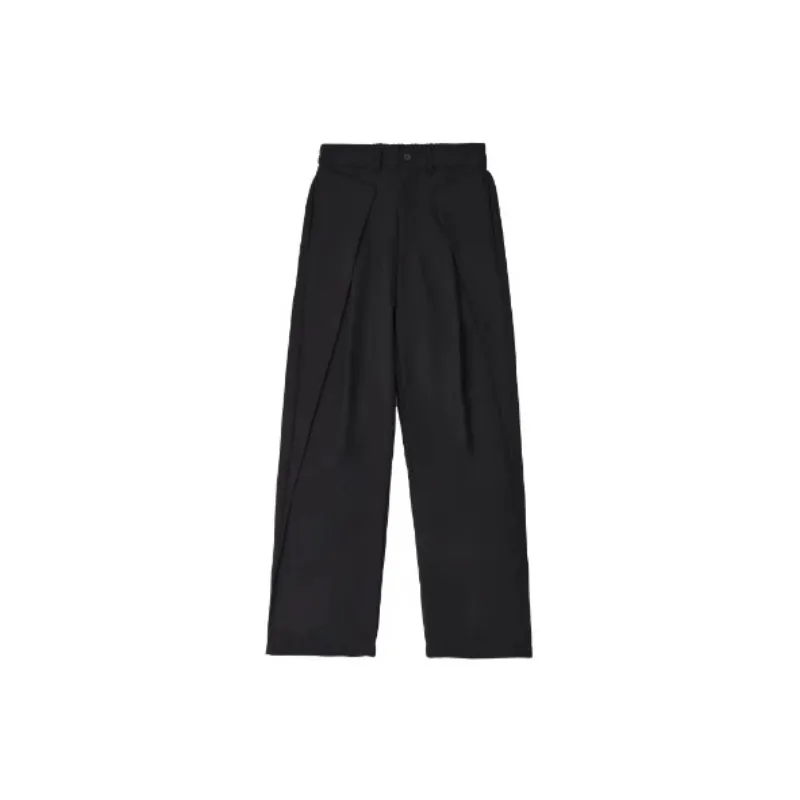 Street Trendy Polyester Suit Trousers-0