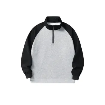 Half zipper T shirt
