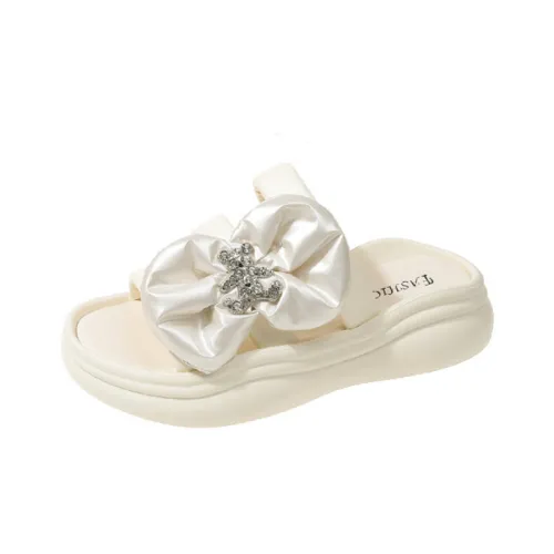 Bow Rhinestone Beach Sandals
