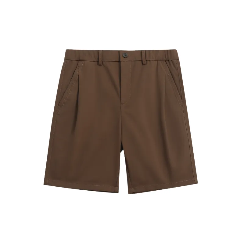 Business Simple Polyester Casual Shorts-0