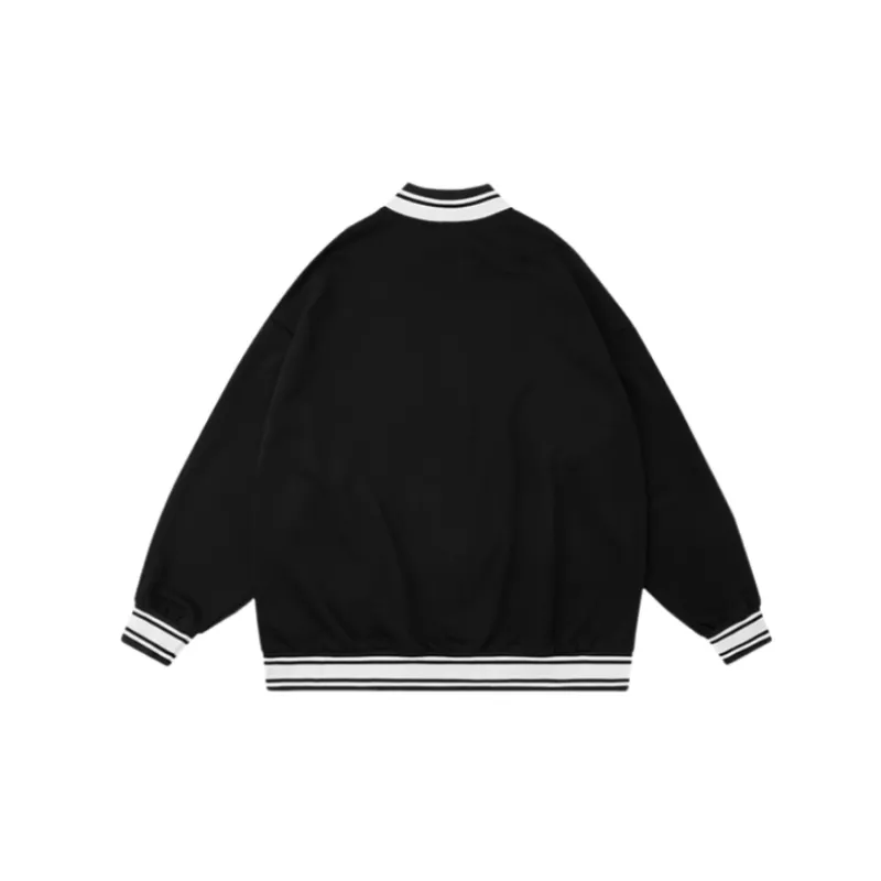 New Season Retro College Style Printed Casual Top Hoodie-7