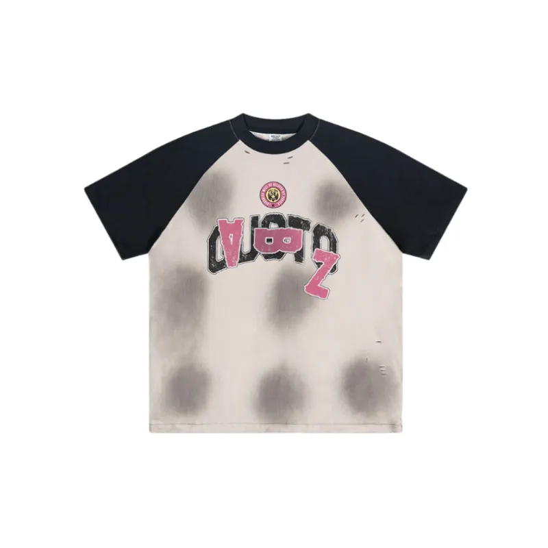 Retro Trendy Washed Short Sleeve T Shirt-0