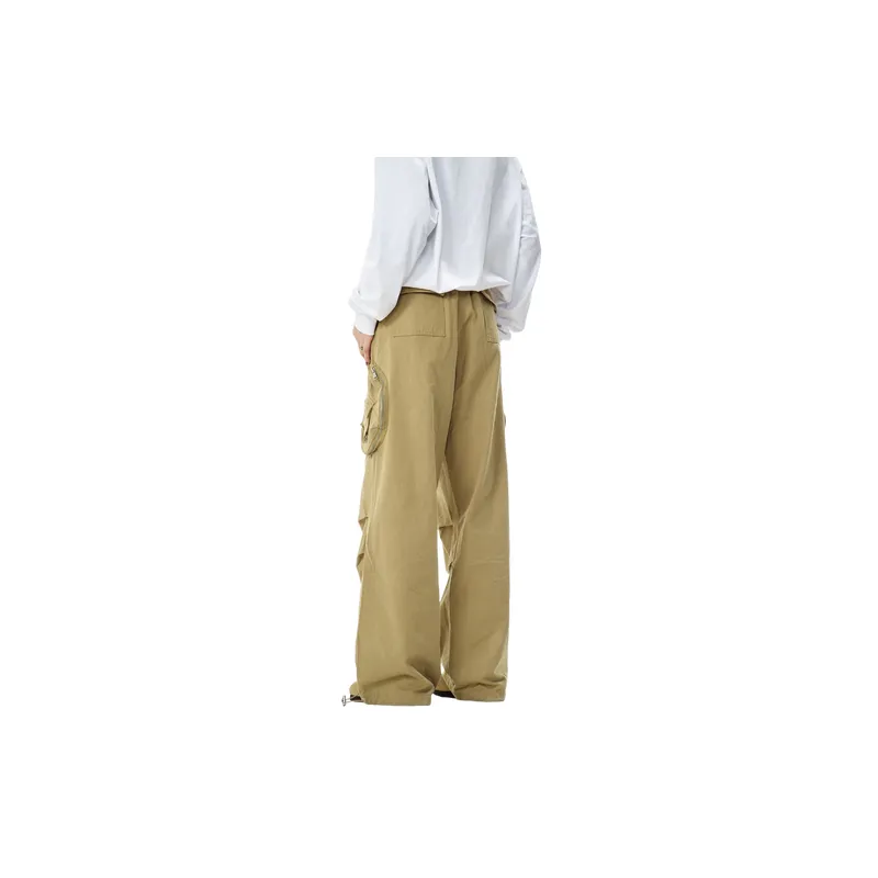 Street Simple Denim Cargo Pants-5