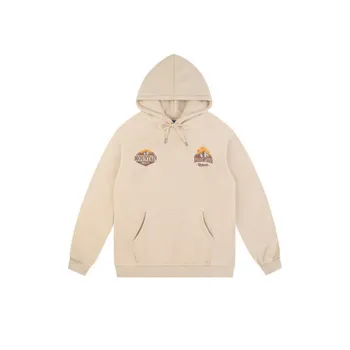 Mountain Foam Printing Loose Hoodie