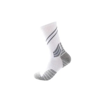 Sporty Breathable Terry Fabric Mid Calf Sock