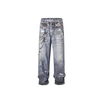 Washed Loose Jeans
