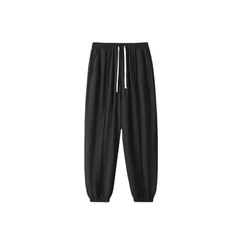 Sporty Loose Polyester Casual Pants