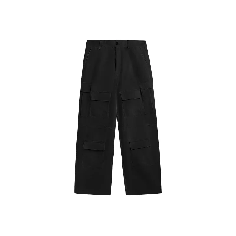Fashion Loose Polyester Cargo Pants-5