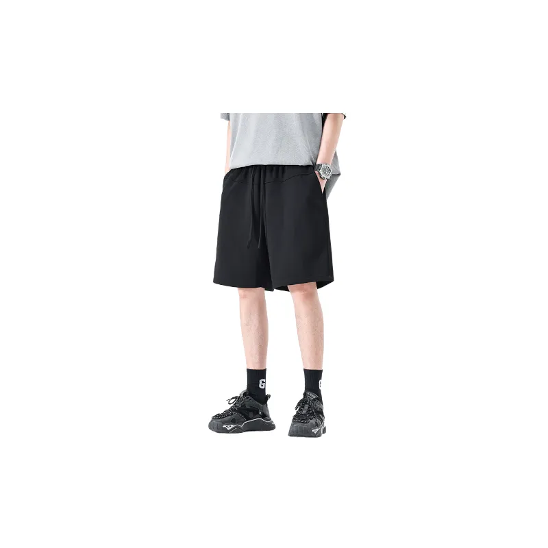 Casual Loose Cotton Blended Fabric Sports Shorts Unisex-8