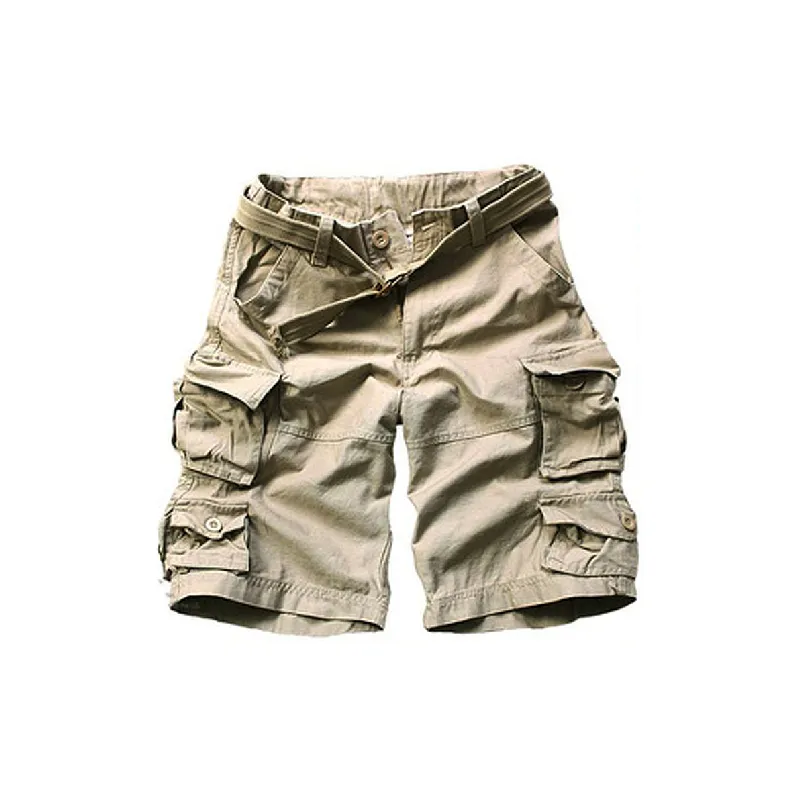 Loose Large Pockets Cargo Shorts-6