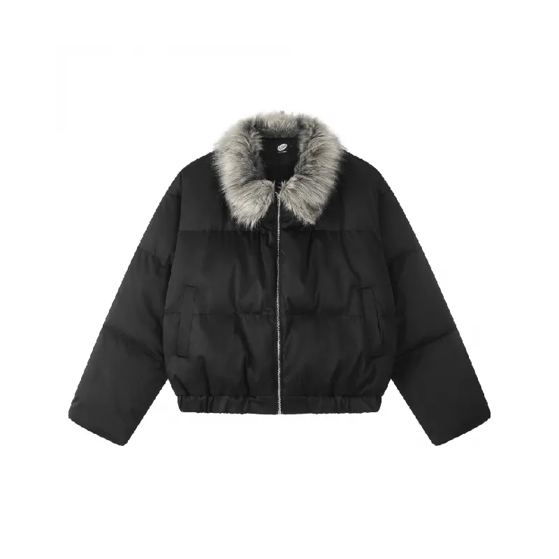 Simple Warm Quilted Jacket-0