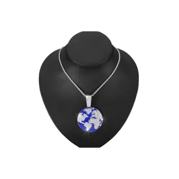 Earth Pendant Cuban Necklace