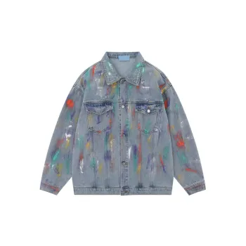 Retro Tie Dye Denim Jacket
